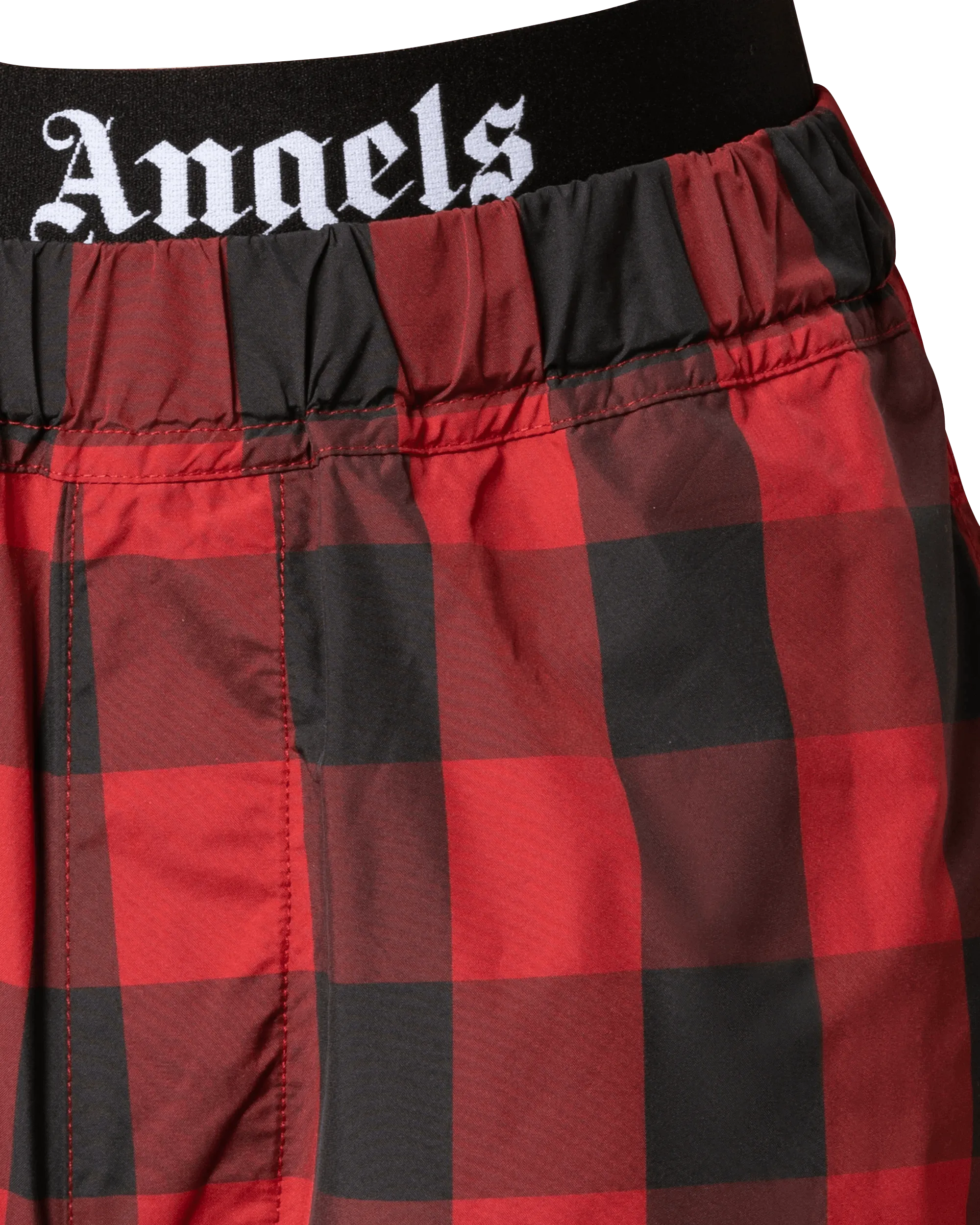 Plaid Nylon Track Pants