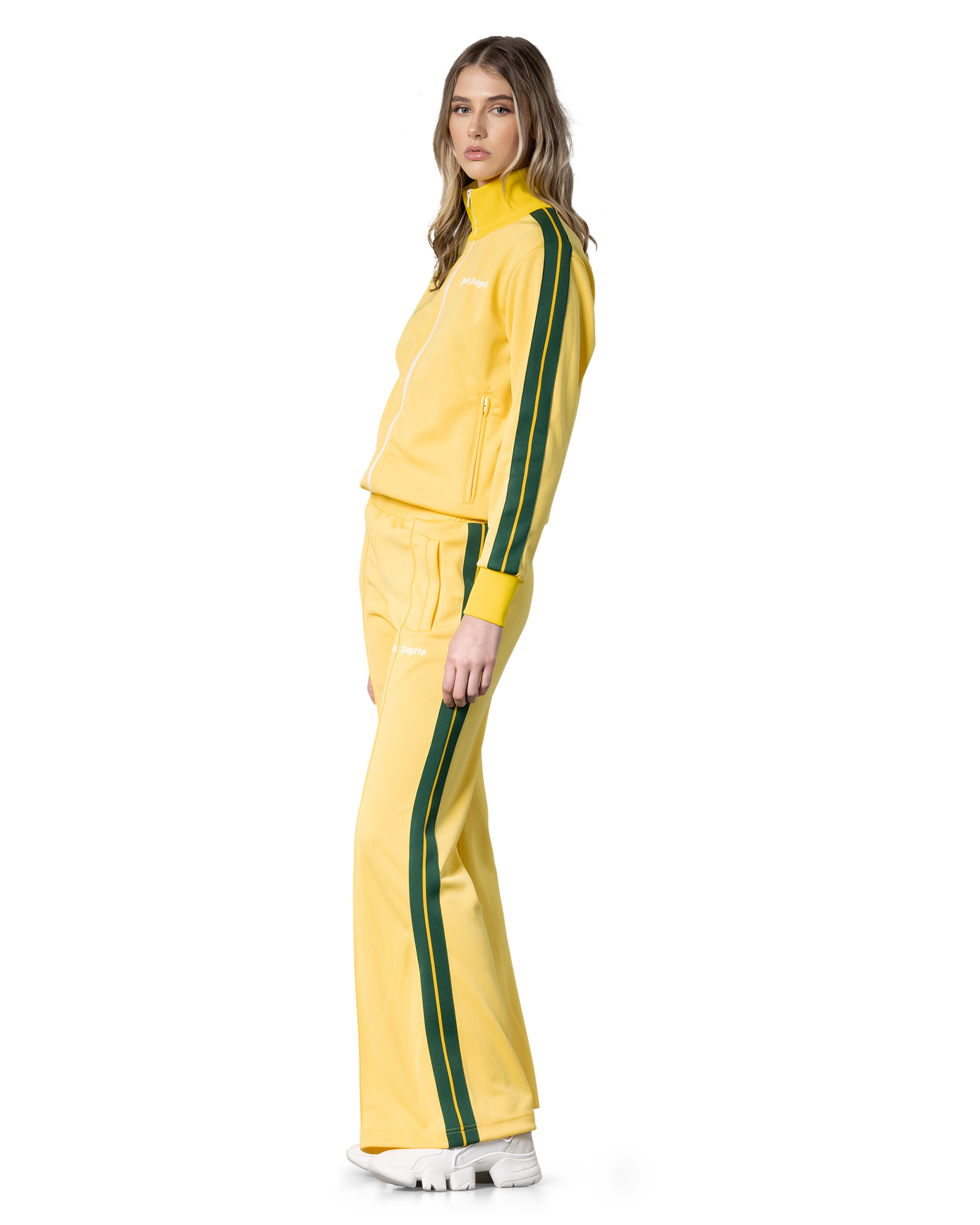 Wide-Leg Side Striped Track Pants