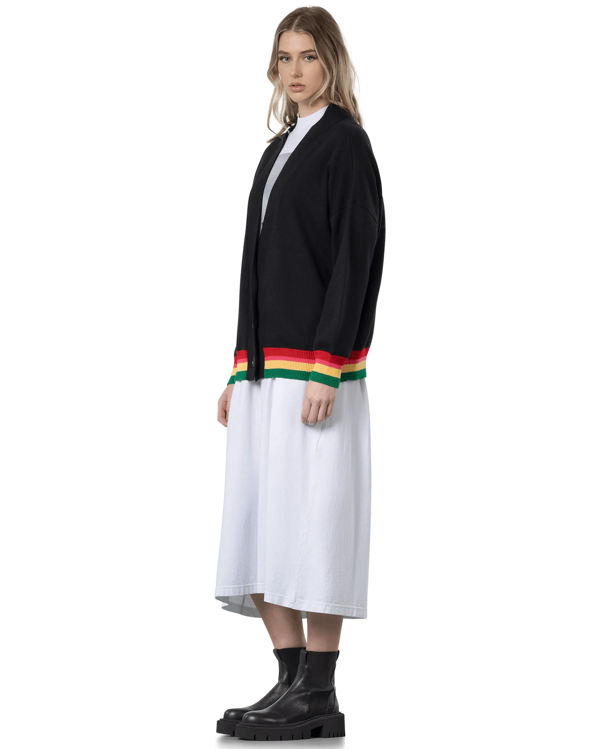 Oversized Miami Logo Cardigan