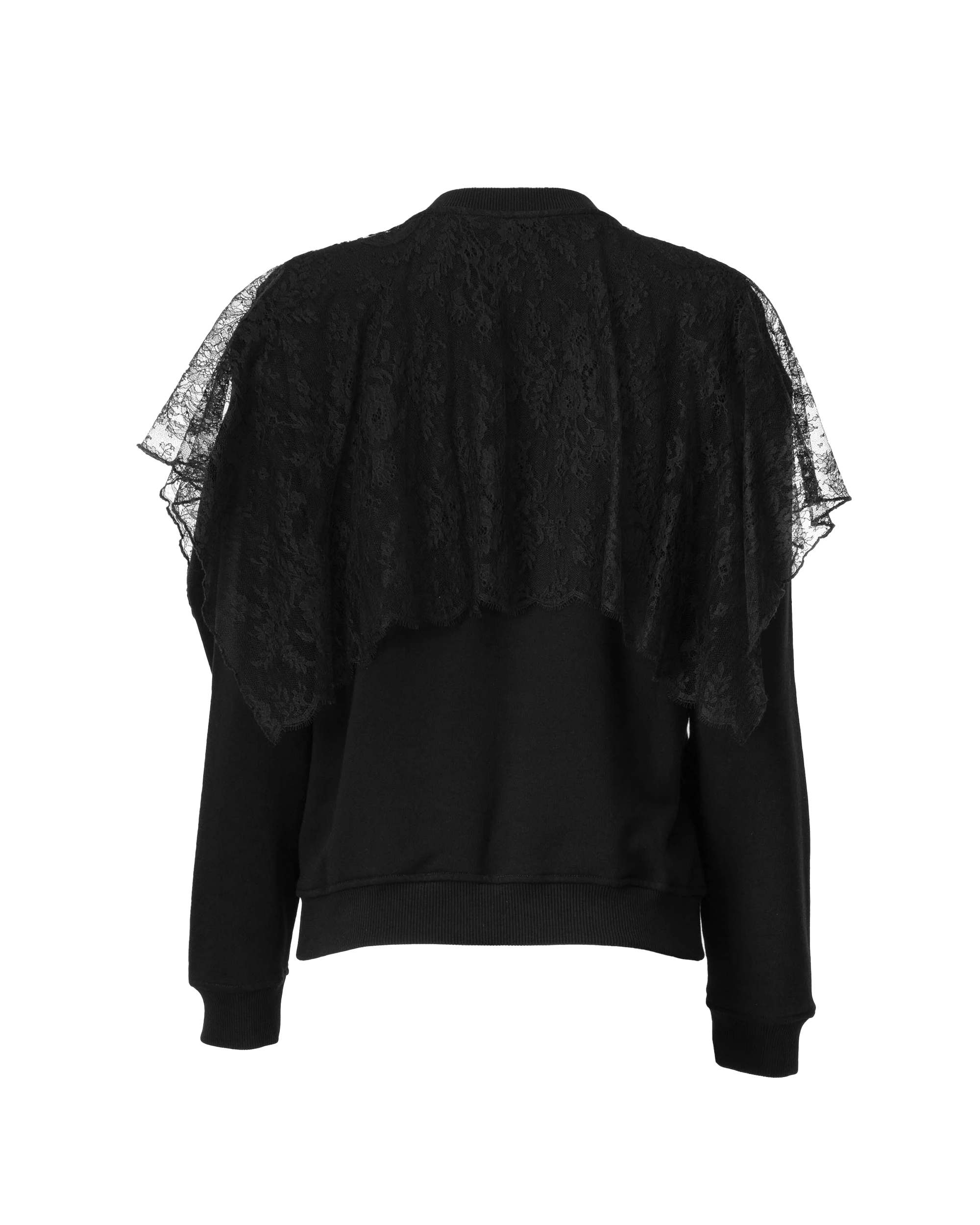 Lace Detail Givenchy Paris Sweatshirt