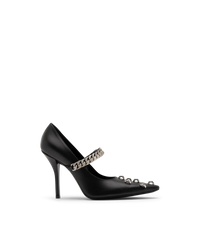 Metal-Detailed Leather Pumps - DIHSAN