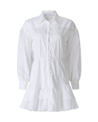 White Cotton Josey Short Dress by Iro | DIHSAN