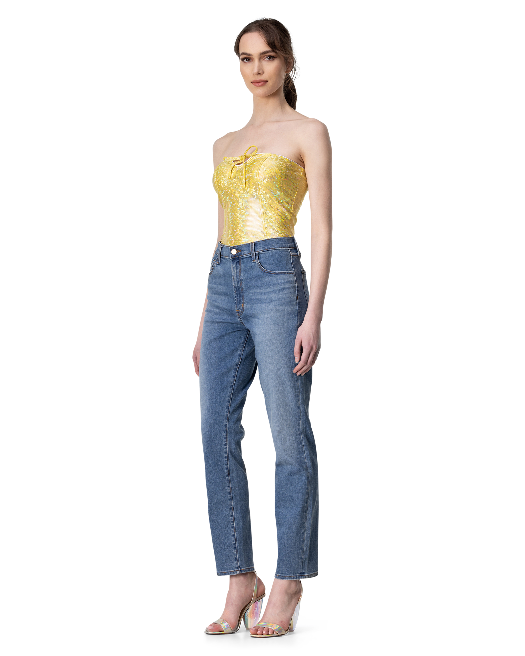 Teagan High Rise Straight Jeans