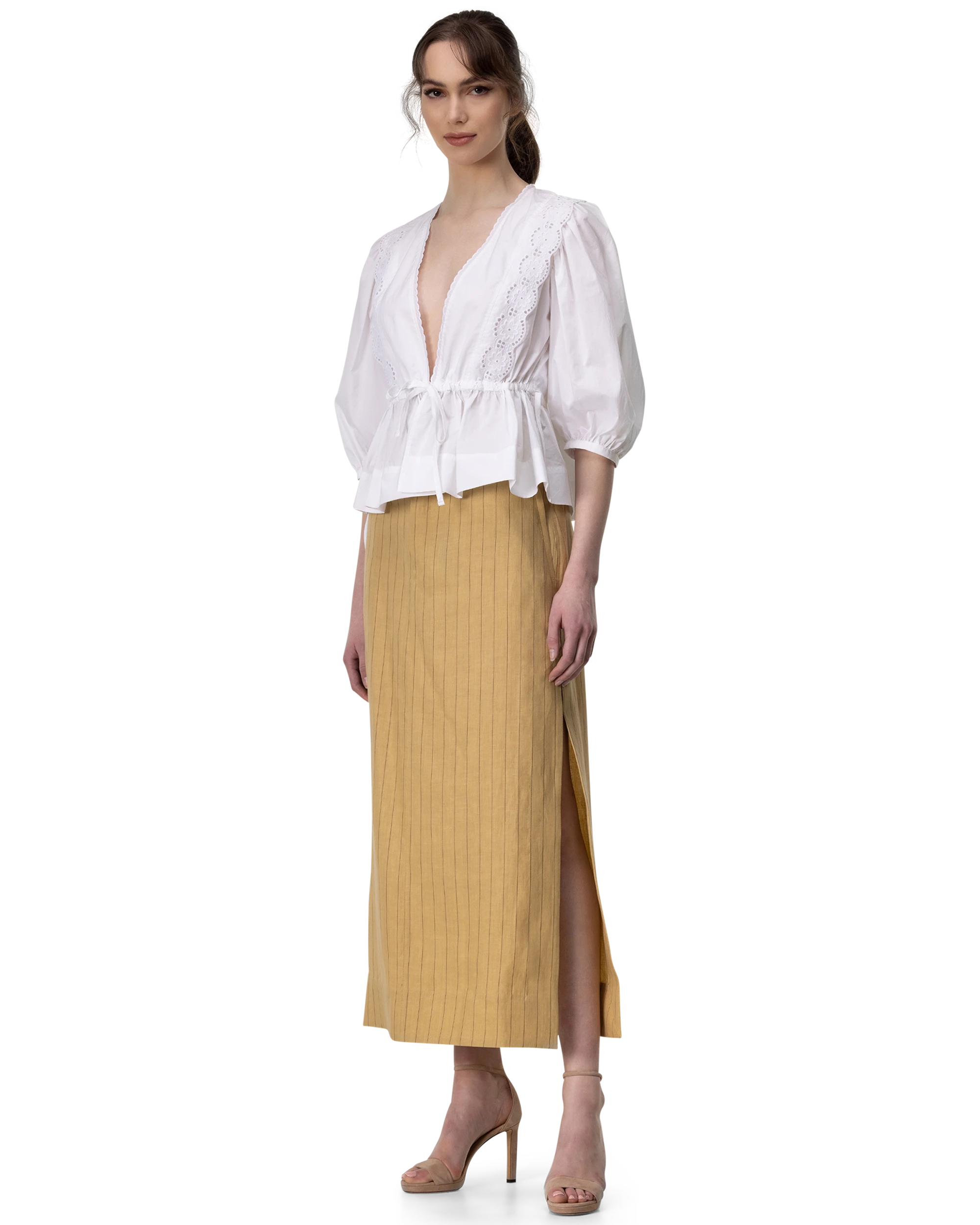 Terraio Linen Maxi Skirt