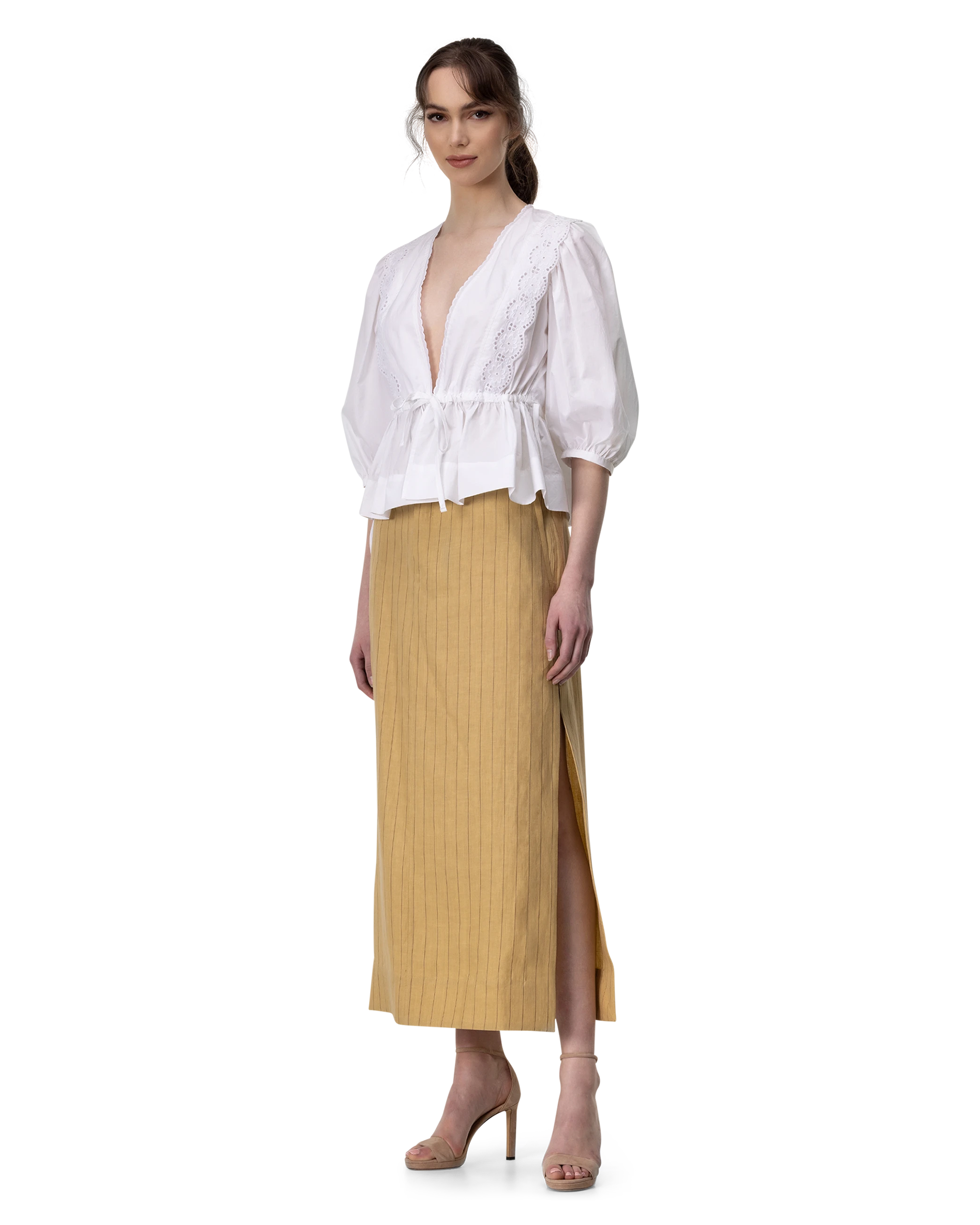 Terraio Linen Maxi Skirt