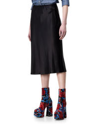 Isaak Silk Midi Skirt