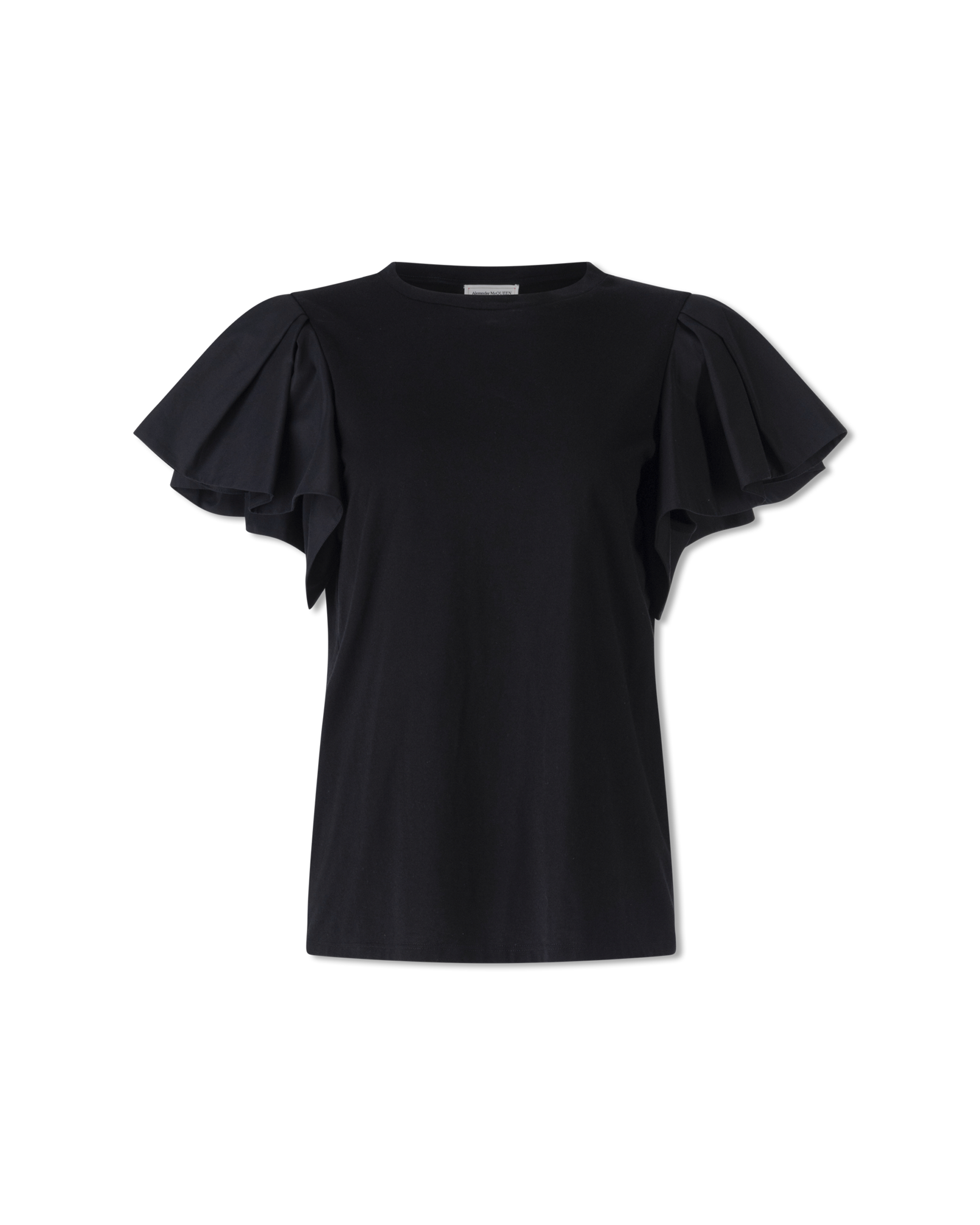 Ruffled Sleeve Jersey Top