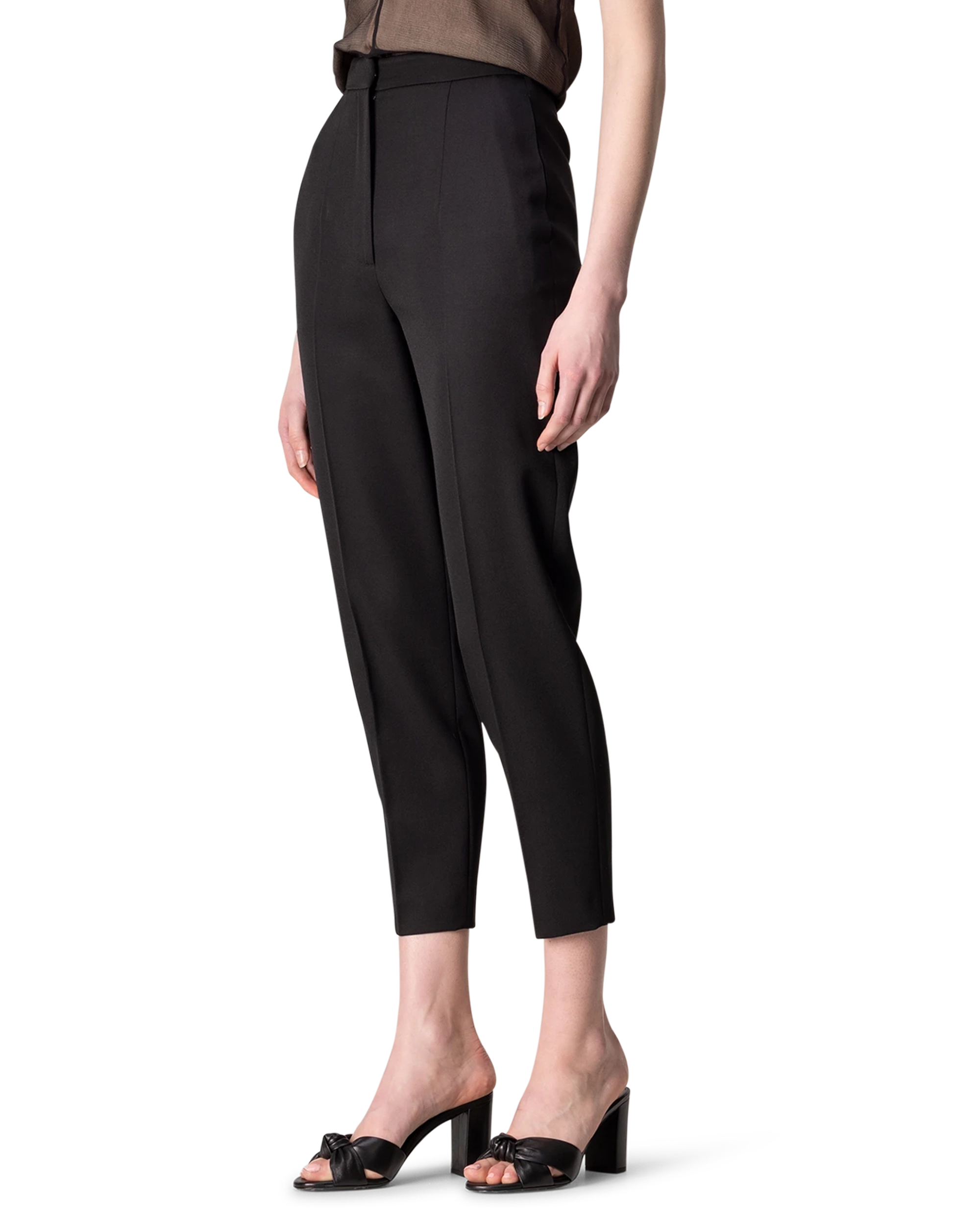 High-Waisted Slim Fit Pants