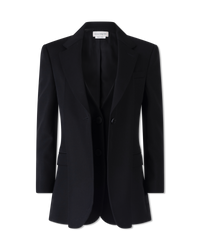 Peak Lapel Wool Blazer