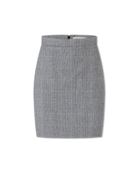 Pleated Wool Mini Skirt - DIHSAN