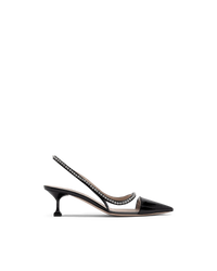 Crystal Embellished Slingback Pumps - DIHSAN
