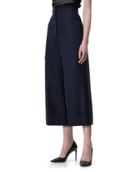 High-Waisted Wide-Leg Cropped Pants