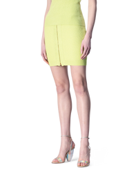 High Waisted Knit Mini Skirt