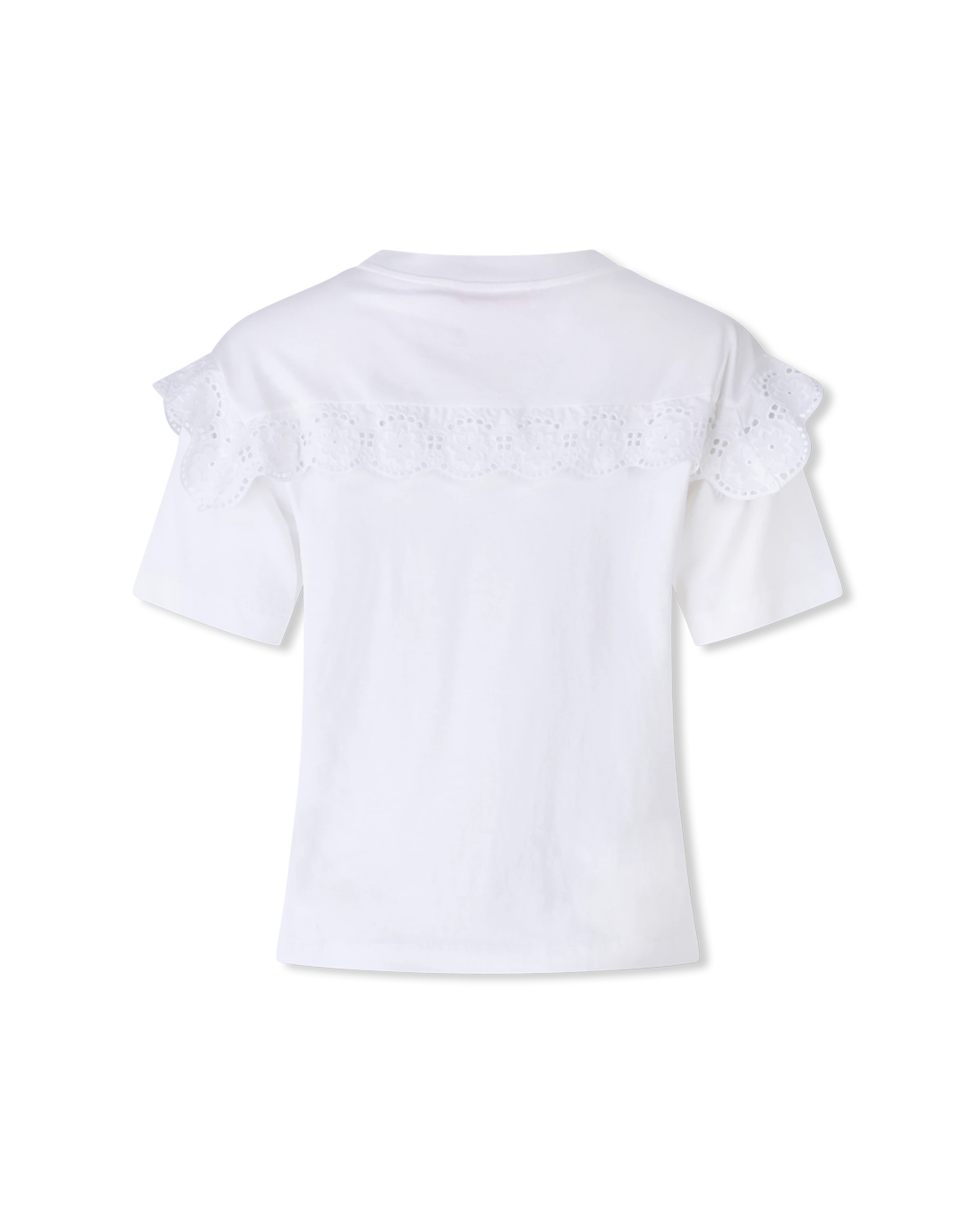 Eyelet Embroidered T-Shirt - DIHSAN