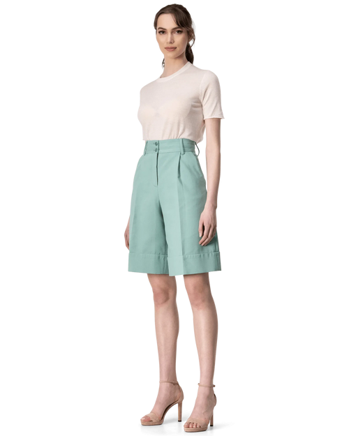 Tailored Cotton Bermuda Shorts
