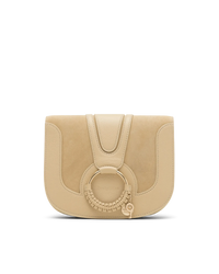 Wheat Calf Hana Suede Shoulder Bag by See By Chloé | DIHSAN