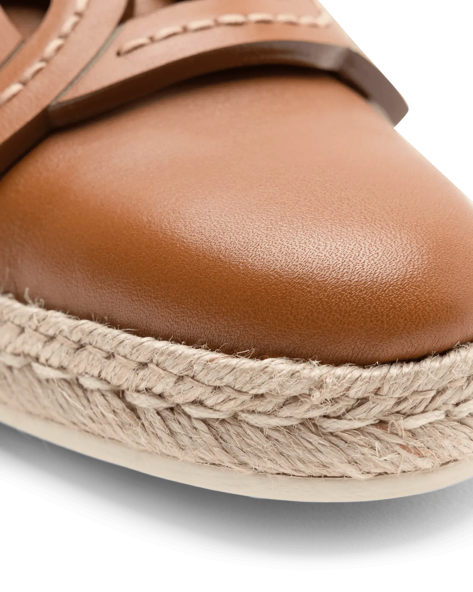 Leather Chain Espadrilles - DIHSAN
