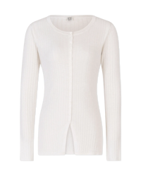 Mercerized Merino Wool Cardigan - DIHSAN