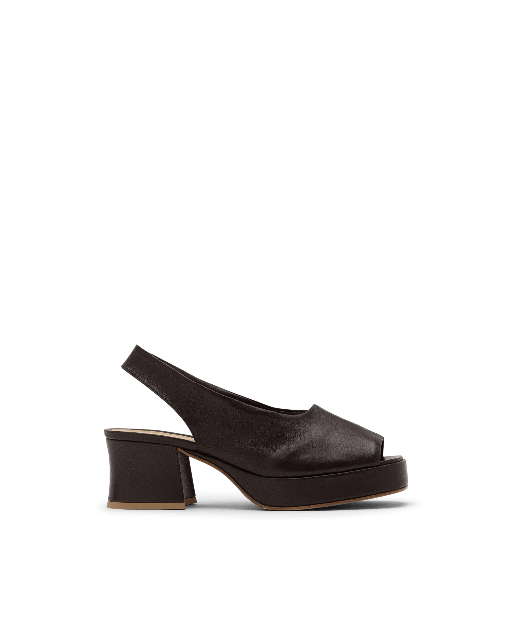 Stack Sling Platform Sandals - DIHSAN