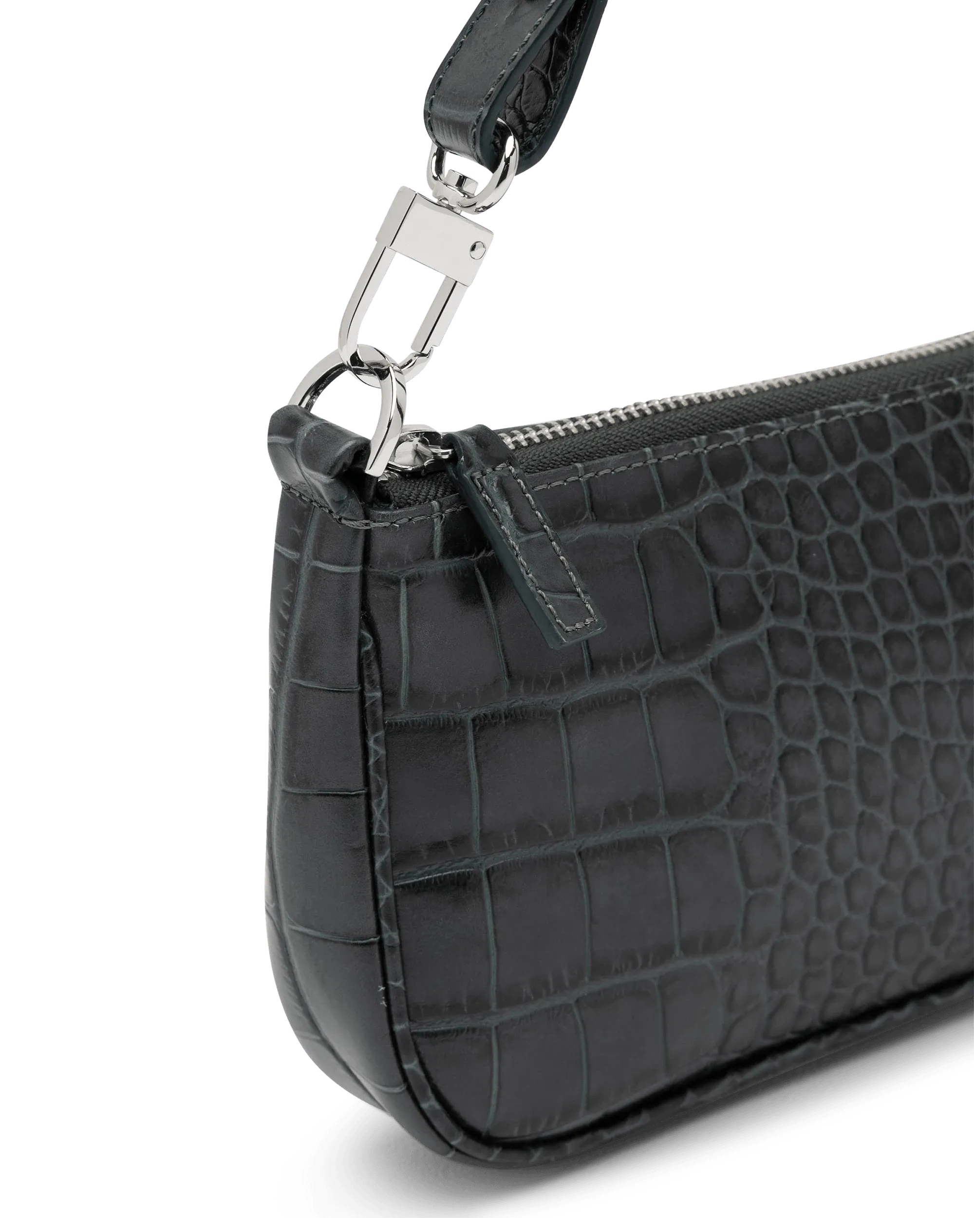 Rachel Croc-Effect Shoulder Bag