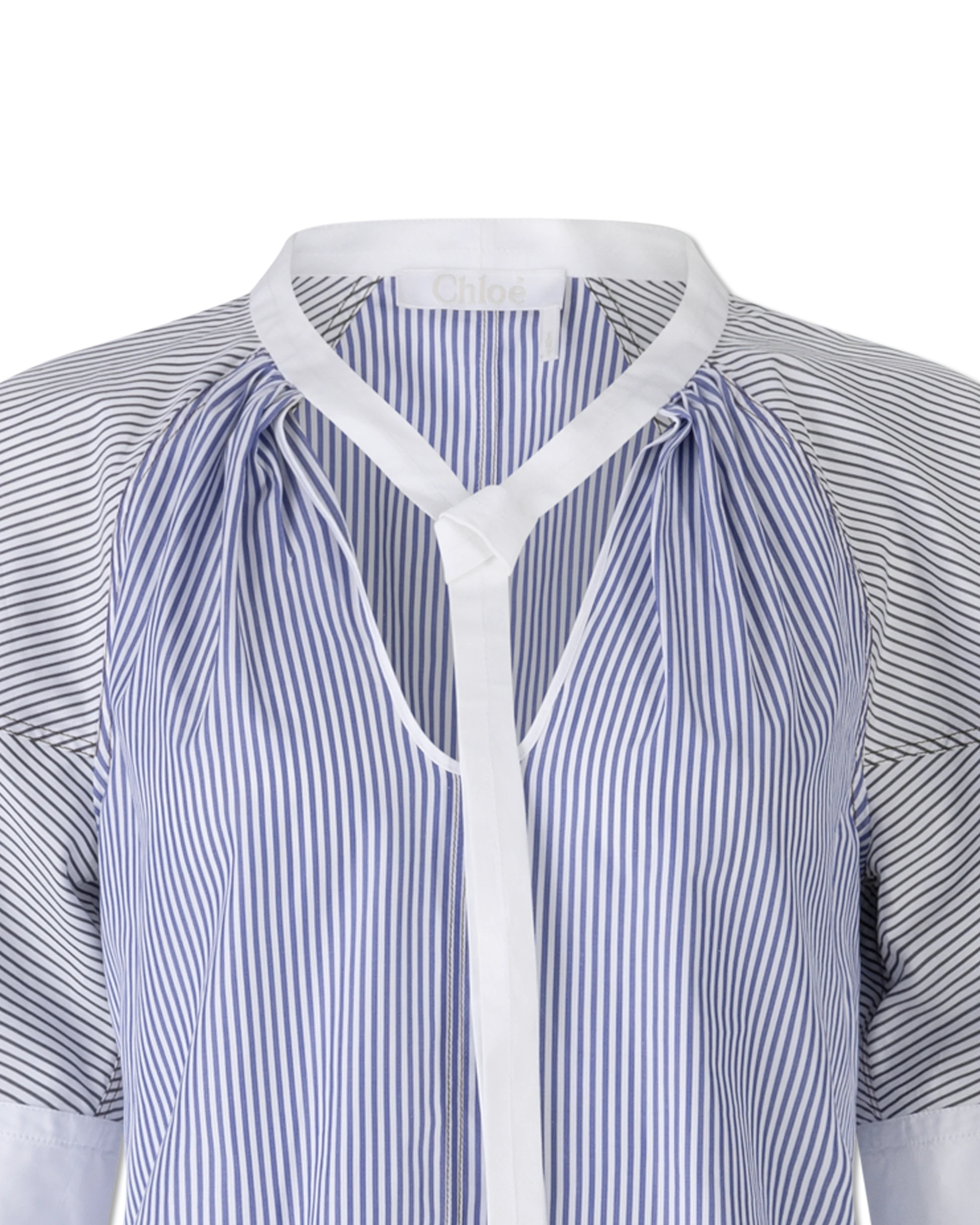 Pinstriped Poplin Top