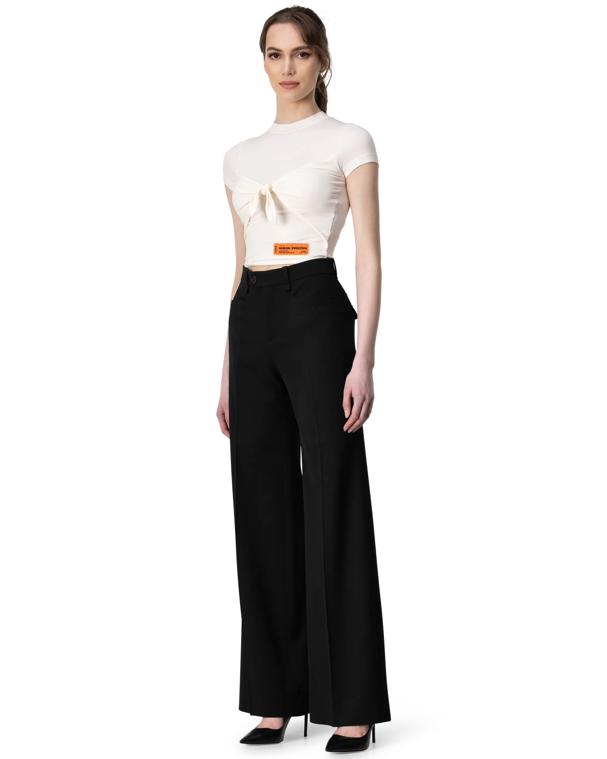 High Waisted Wide Leg Trousers