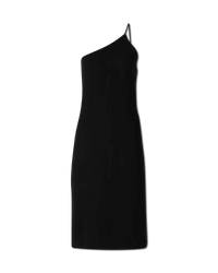 One Shoulder Crepe Dress - DIHSAN