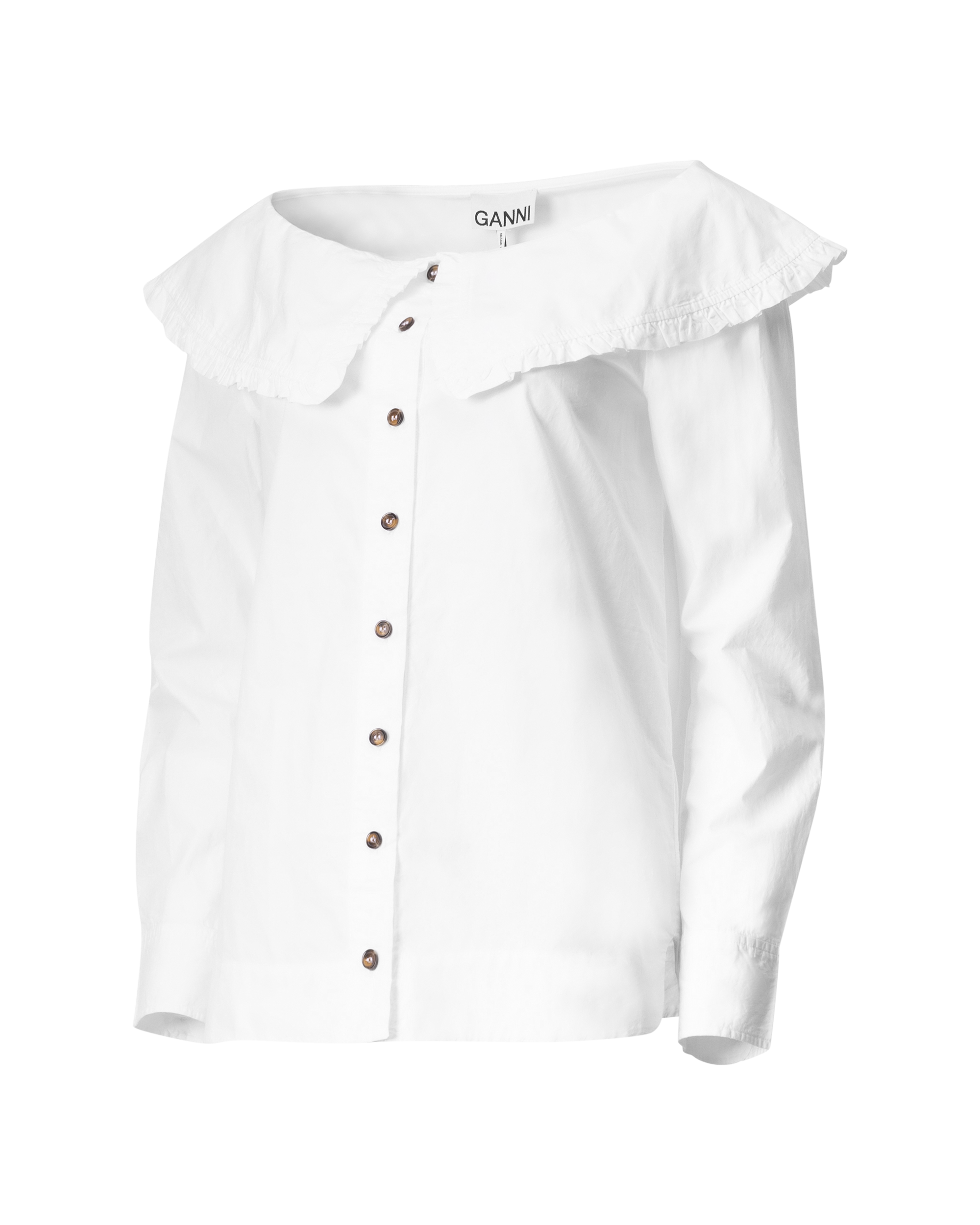 Boat Neck Poplin Blouse