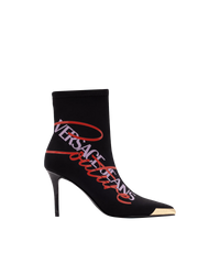 Logo Heeled Boots - DIHSAN