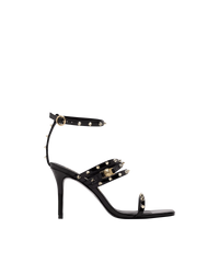 Studded Ankle Strap Sandals - DIHSAN