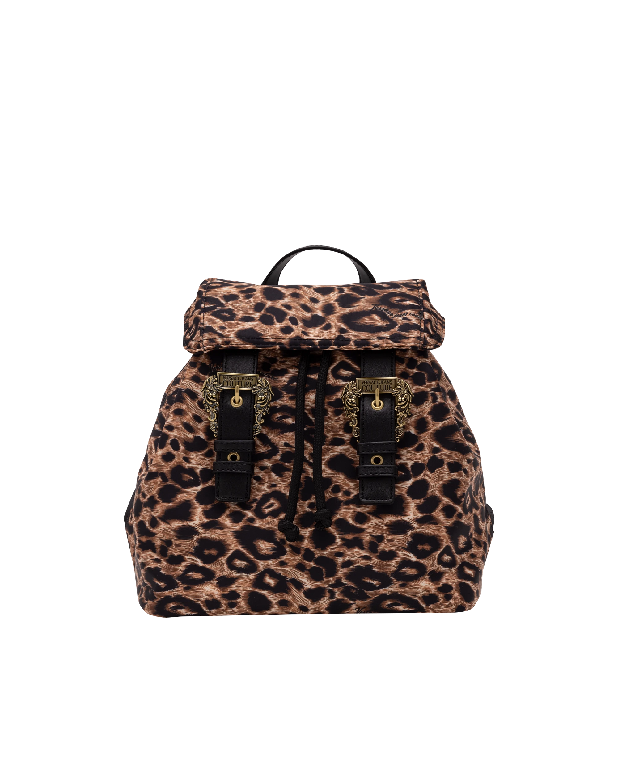 Leopard Printed Medium Backpack
