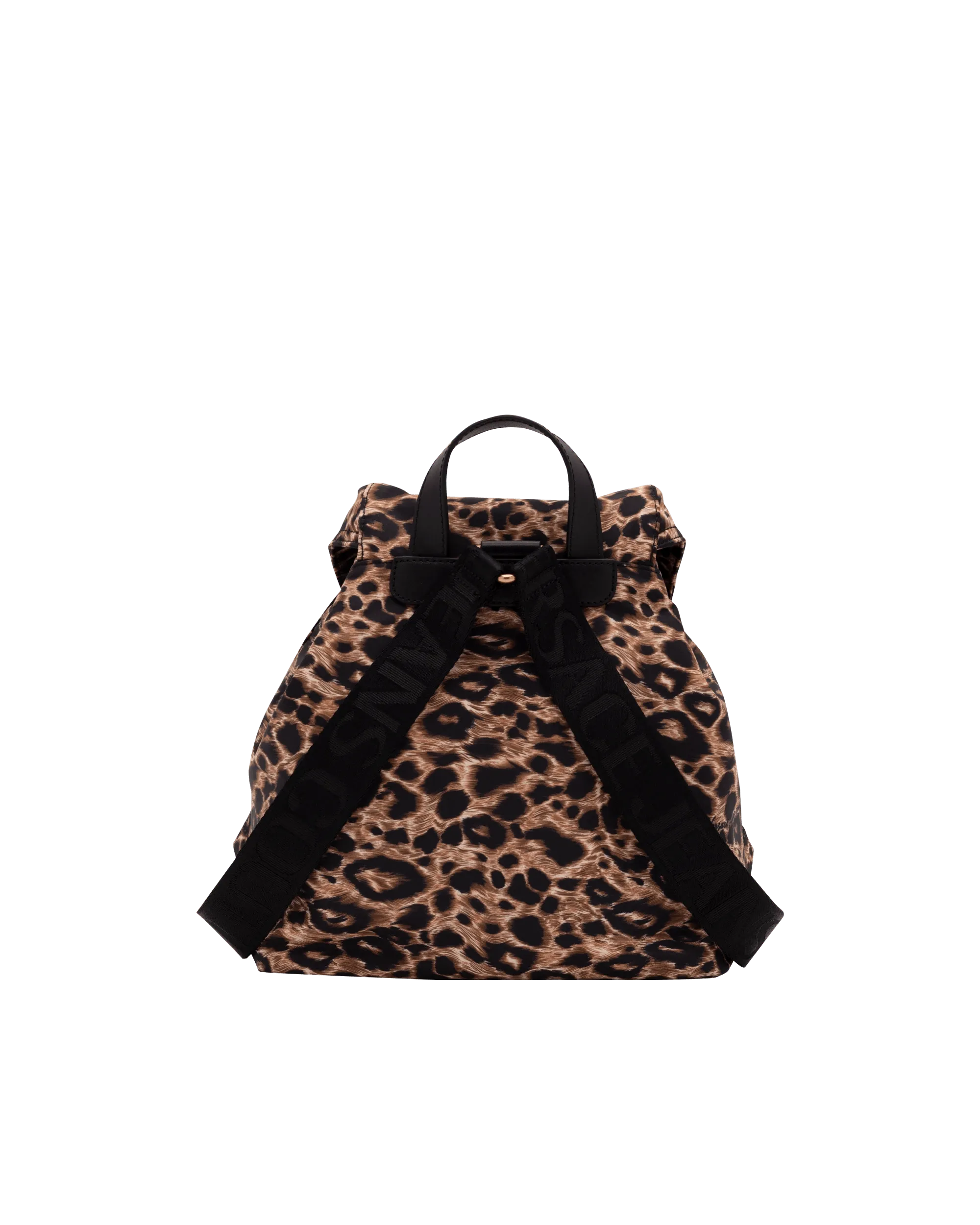 Leopard Printed Medium Backpack