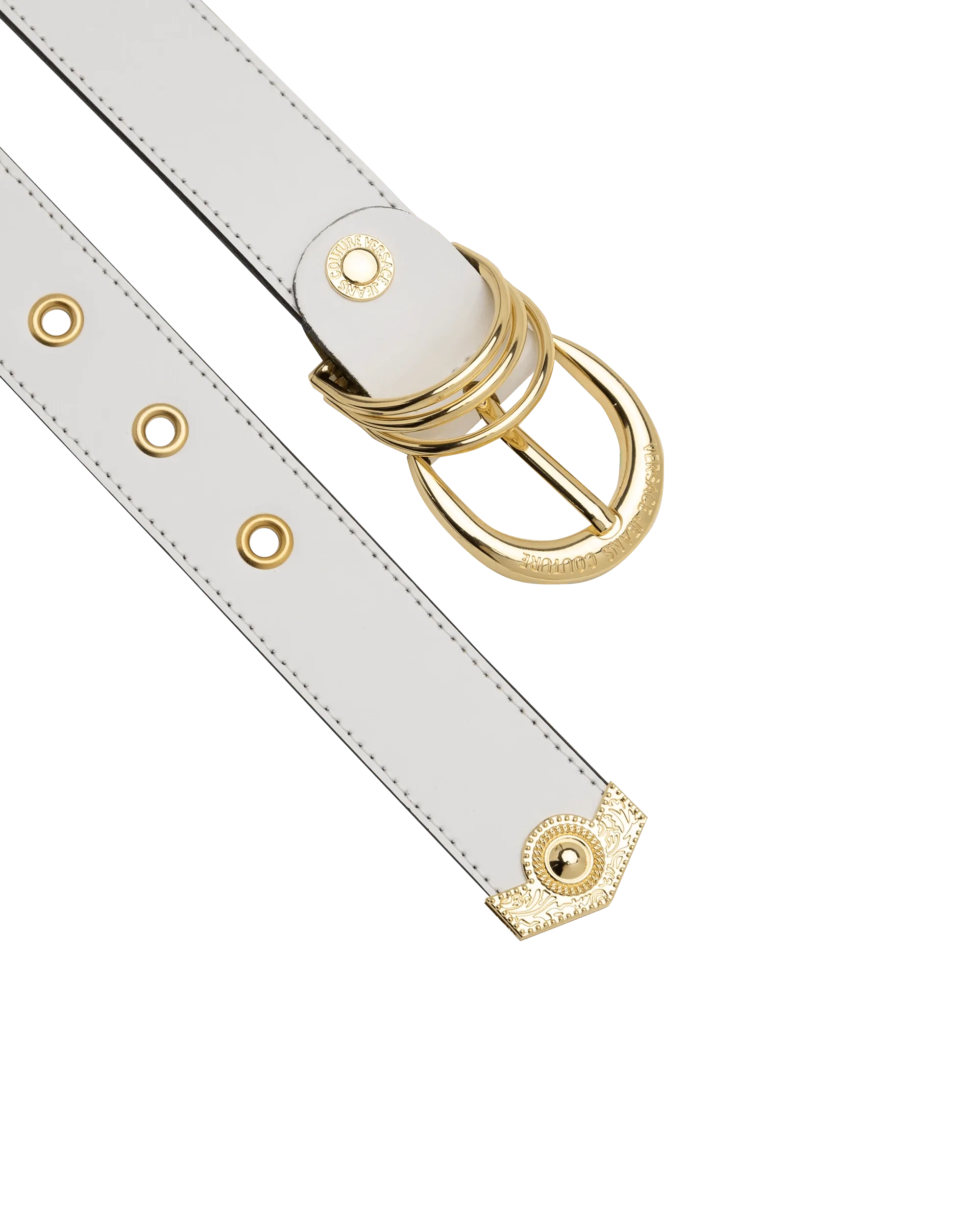 Gold Logo D-Ring Belt