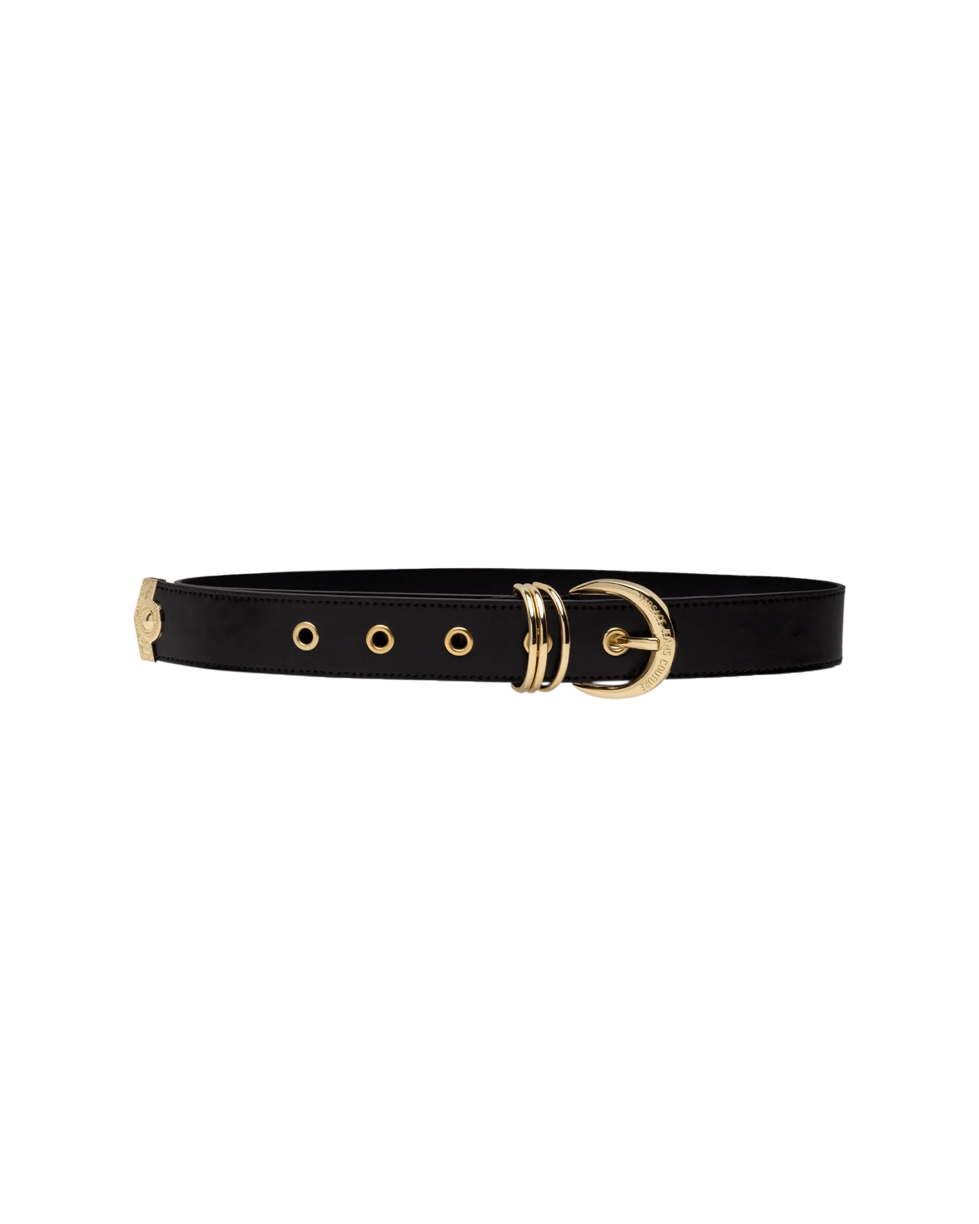 Gold Logo D-Ring Belt