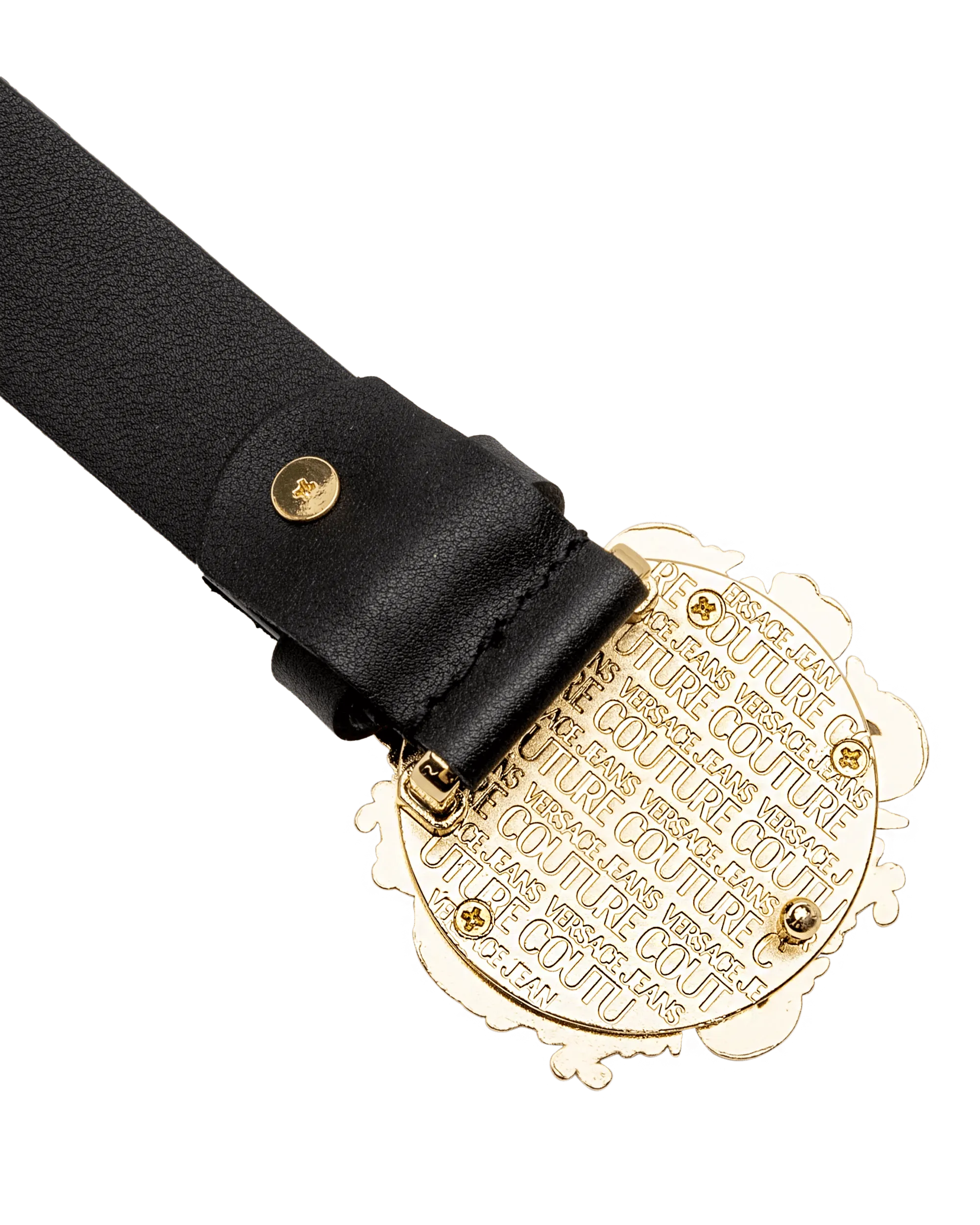 Baroque Logo Leather Belt