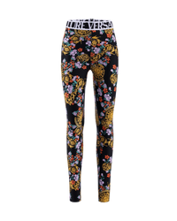 Floral Baroque Printed Leggings - DIHSAN