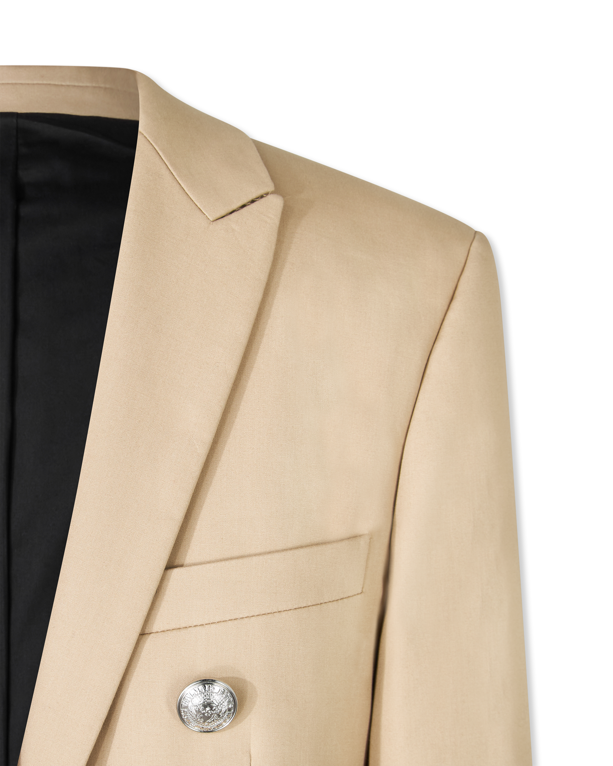 Pointed Collar 6 Buttons Jacket