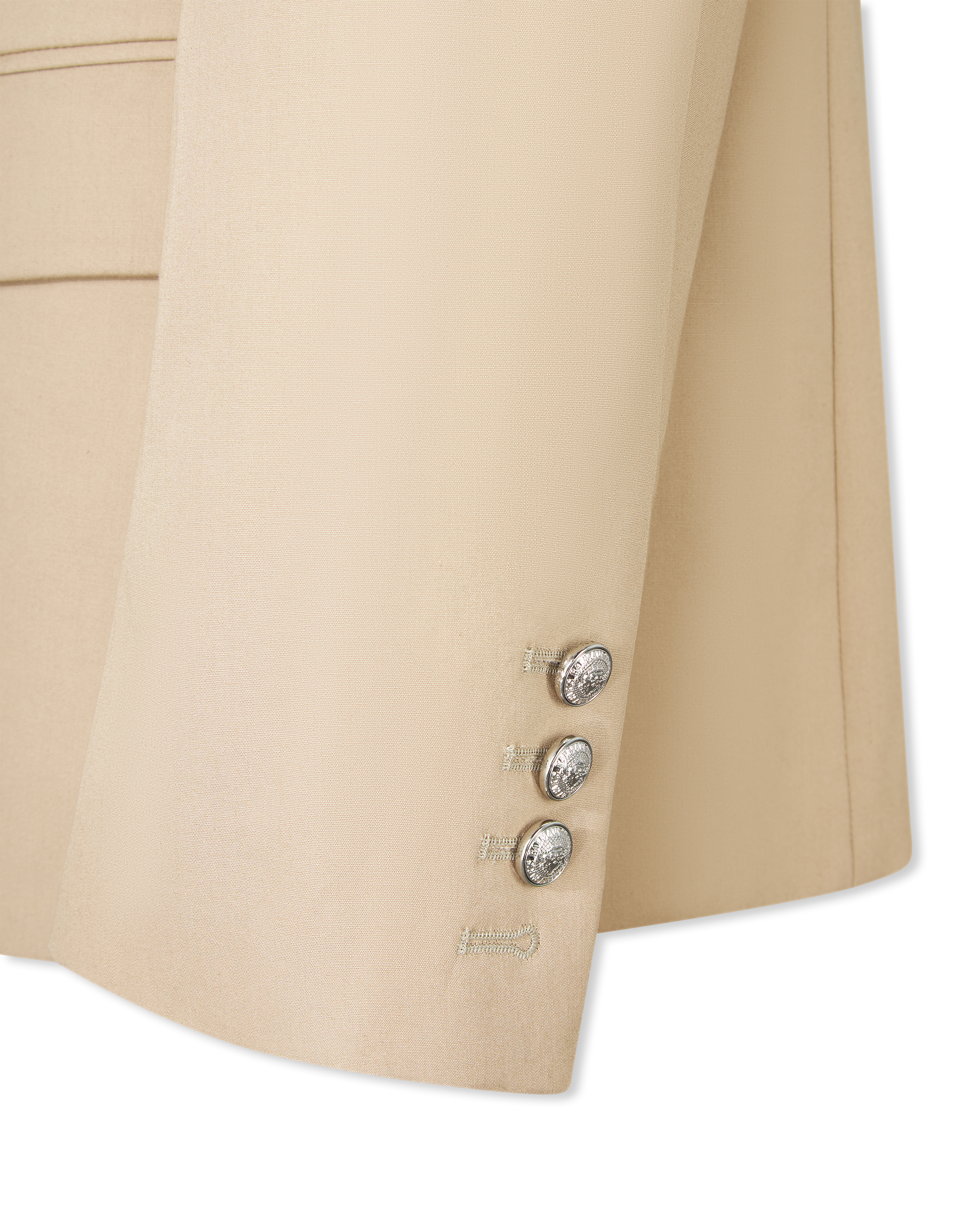 Pointed Collar 6 Buttons Jacket