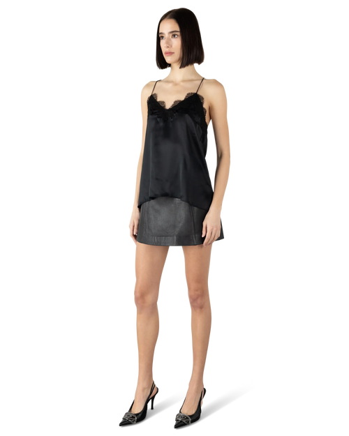 Racer Charmeuse Cami