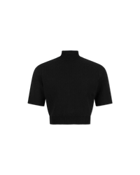 Caia Mock Neck Stretch Viscose Knit Top - DIHSAN