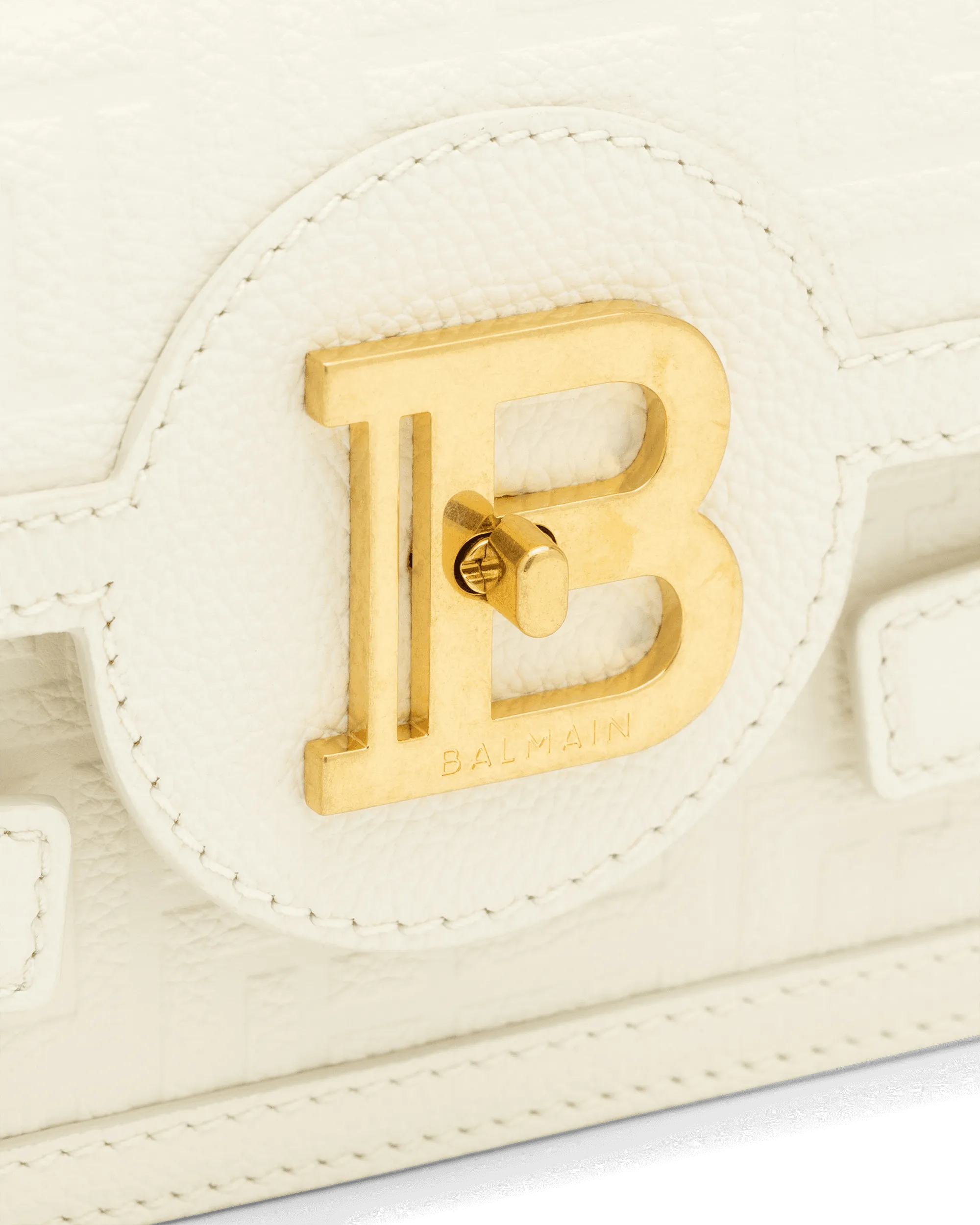 B-Buzz 24 Monogram Embossed Leather Shoulder Bag