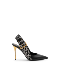 Ruby Slingback Monogram Pumps