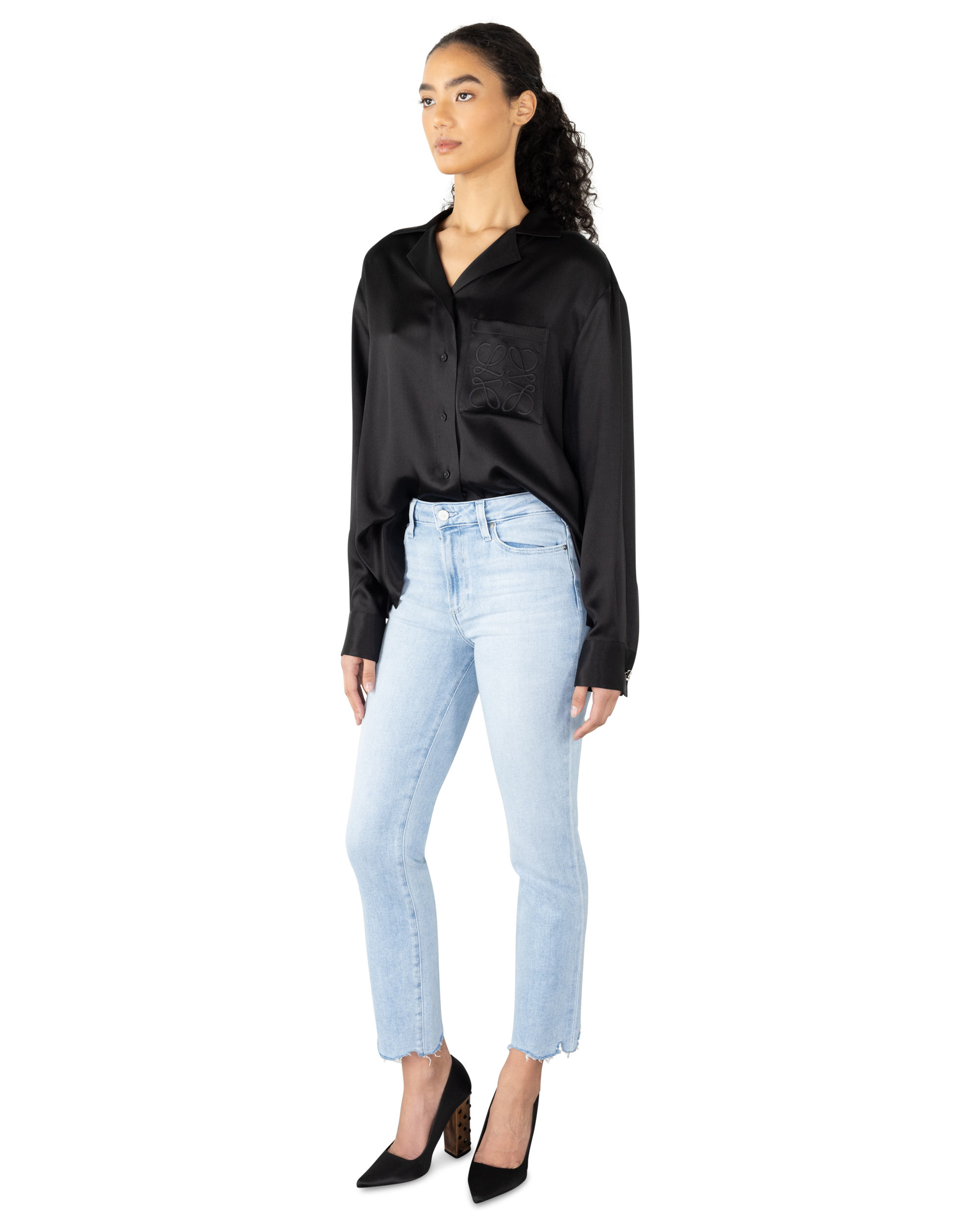 Cindy Stellar Hem Ultra High-Rise Jeans