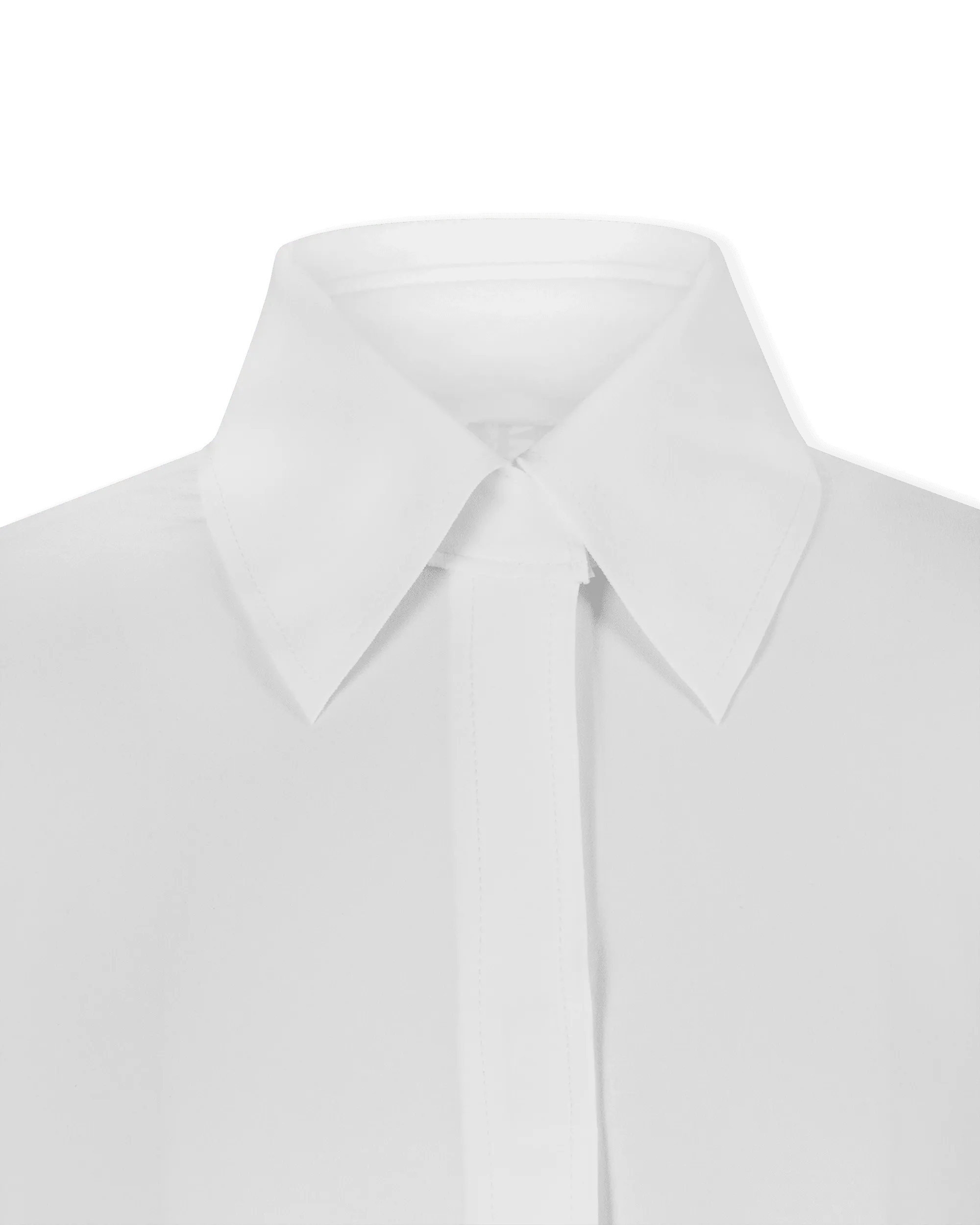 Collar Stand Dress Shirt