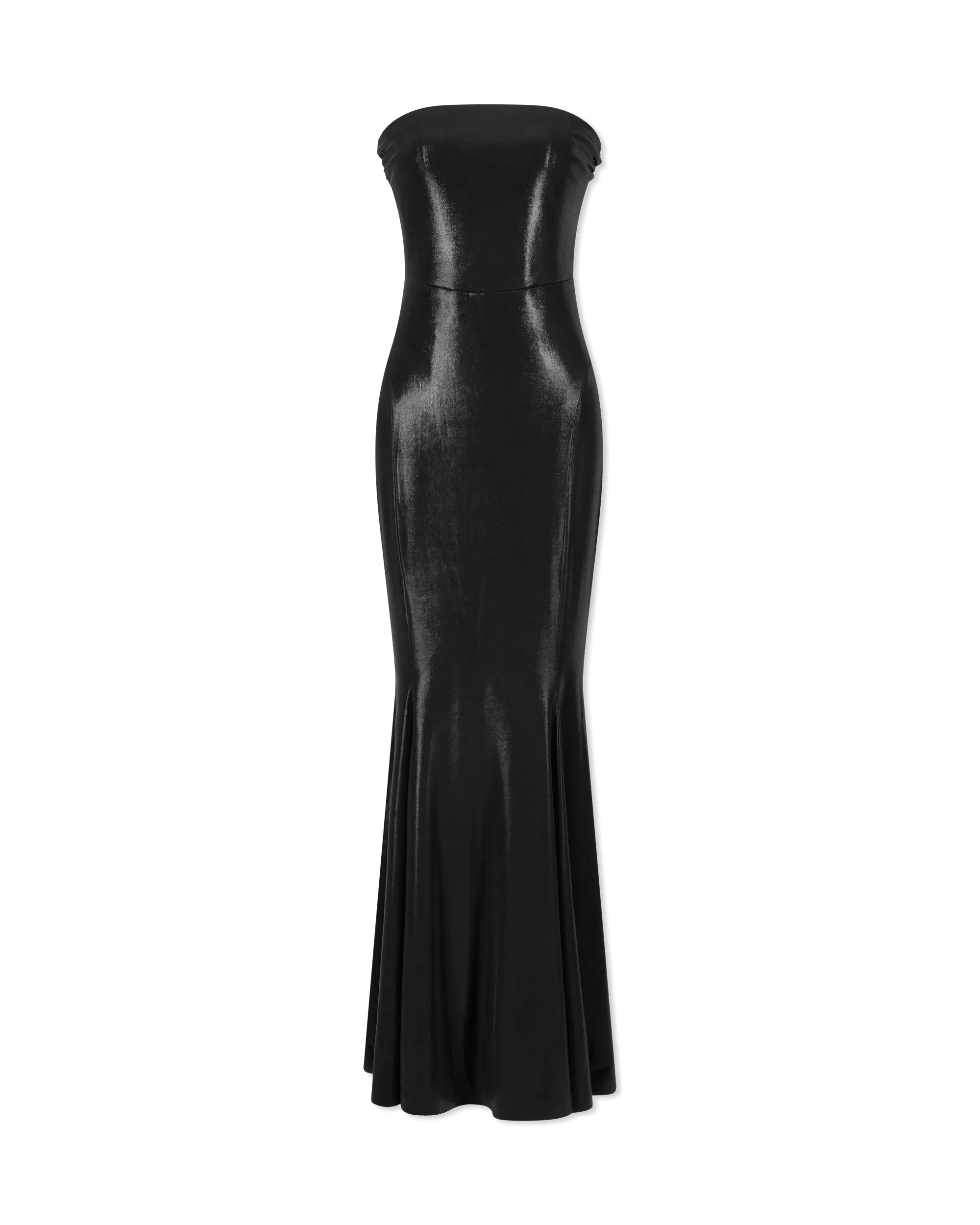 Strapless Lamé Fishtail Gown - DIHSAN