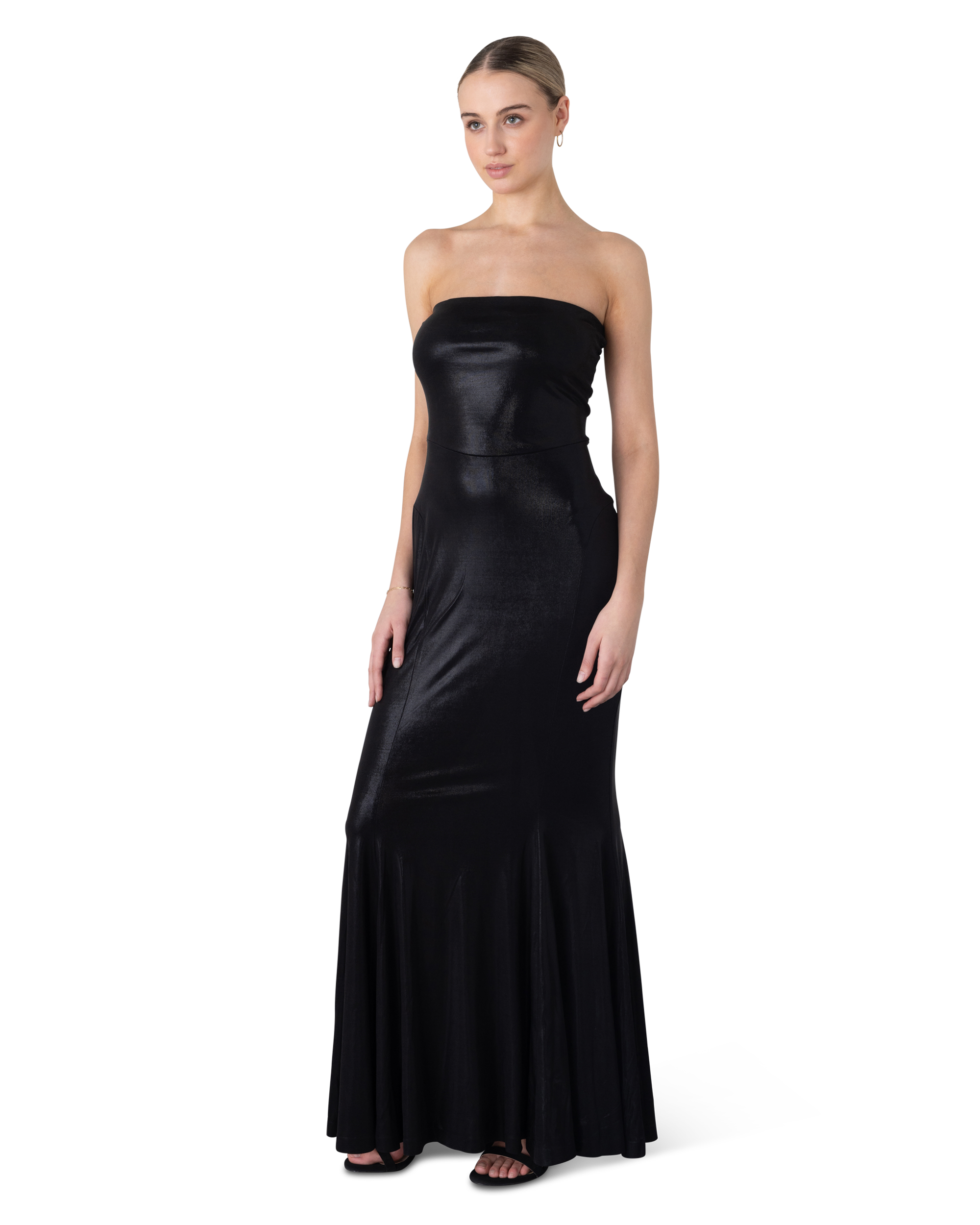 Norma Kamali Strapless Fishtail Gown