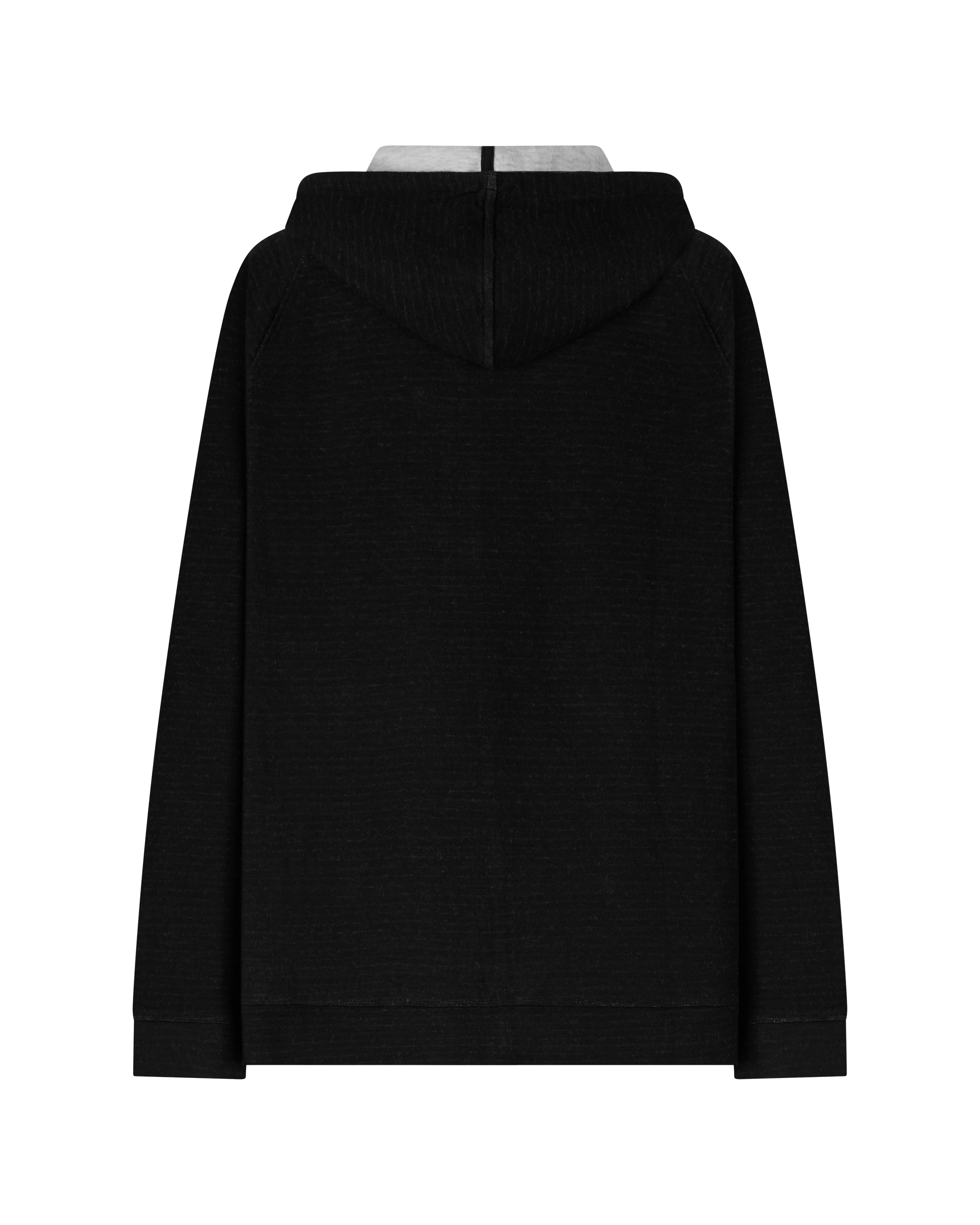 Double Plaited Knit Zip Hoodie