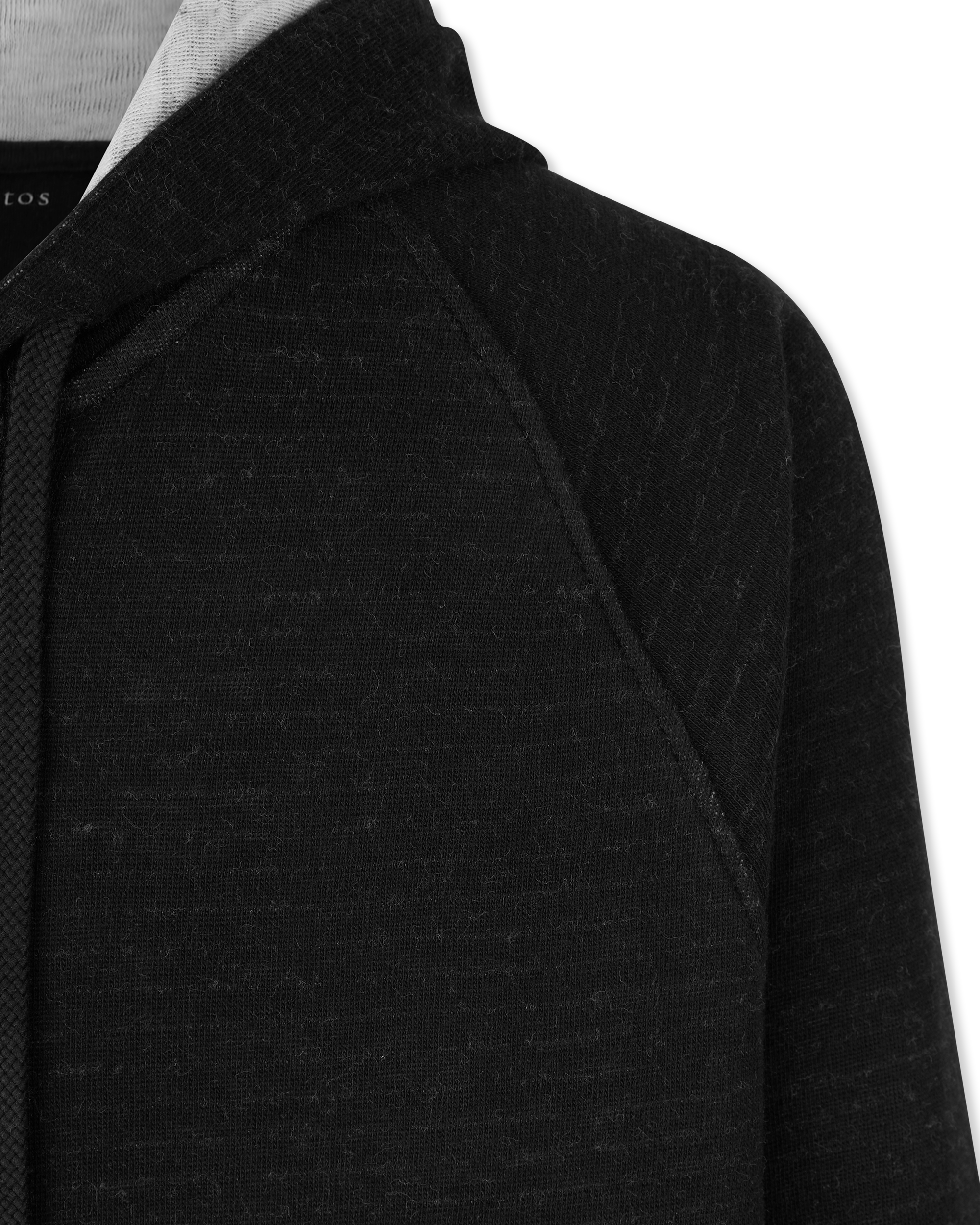 Double Plaited Knit Zip Hoodie