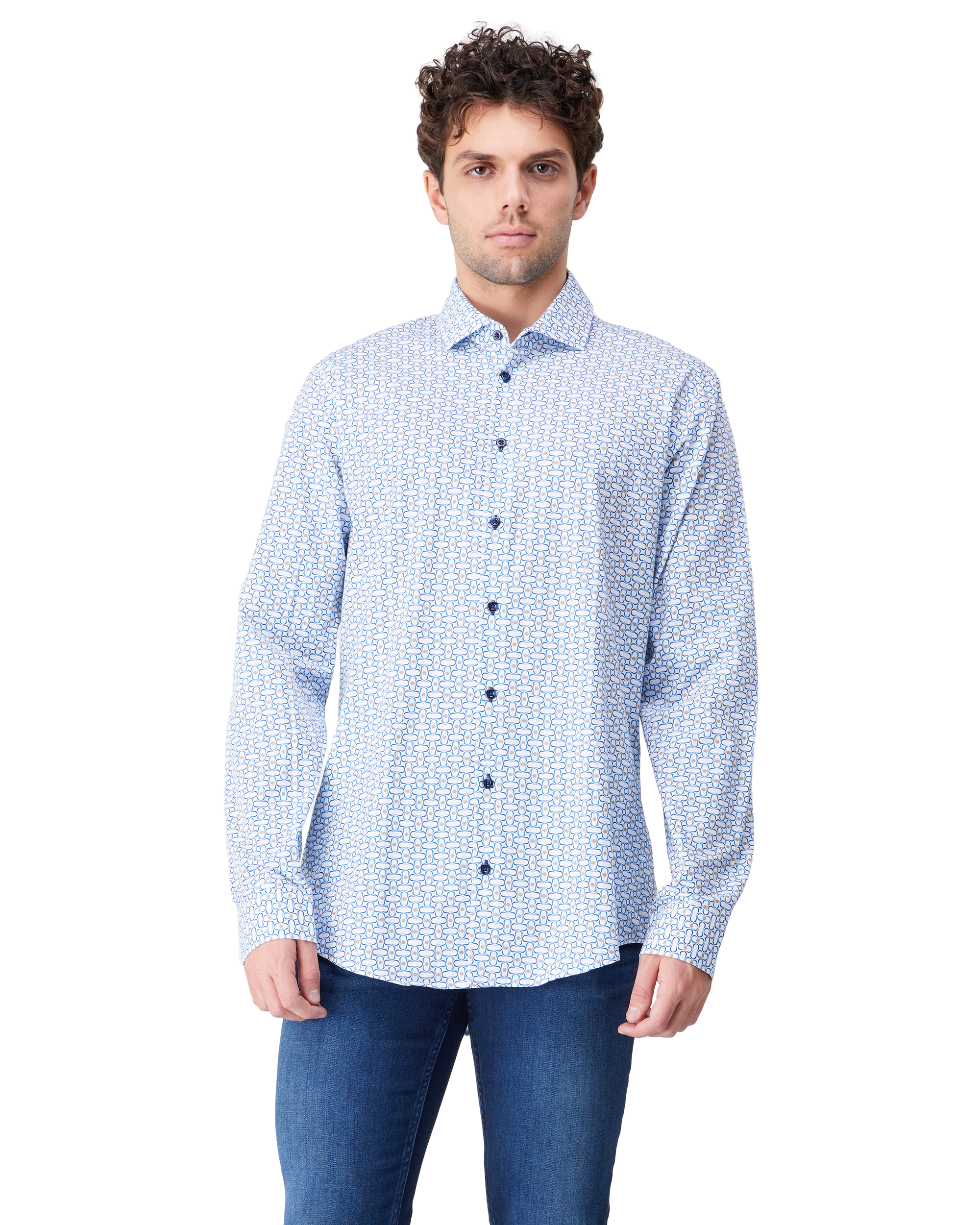 Printed Long Sleeve Shirt