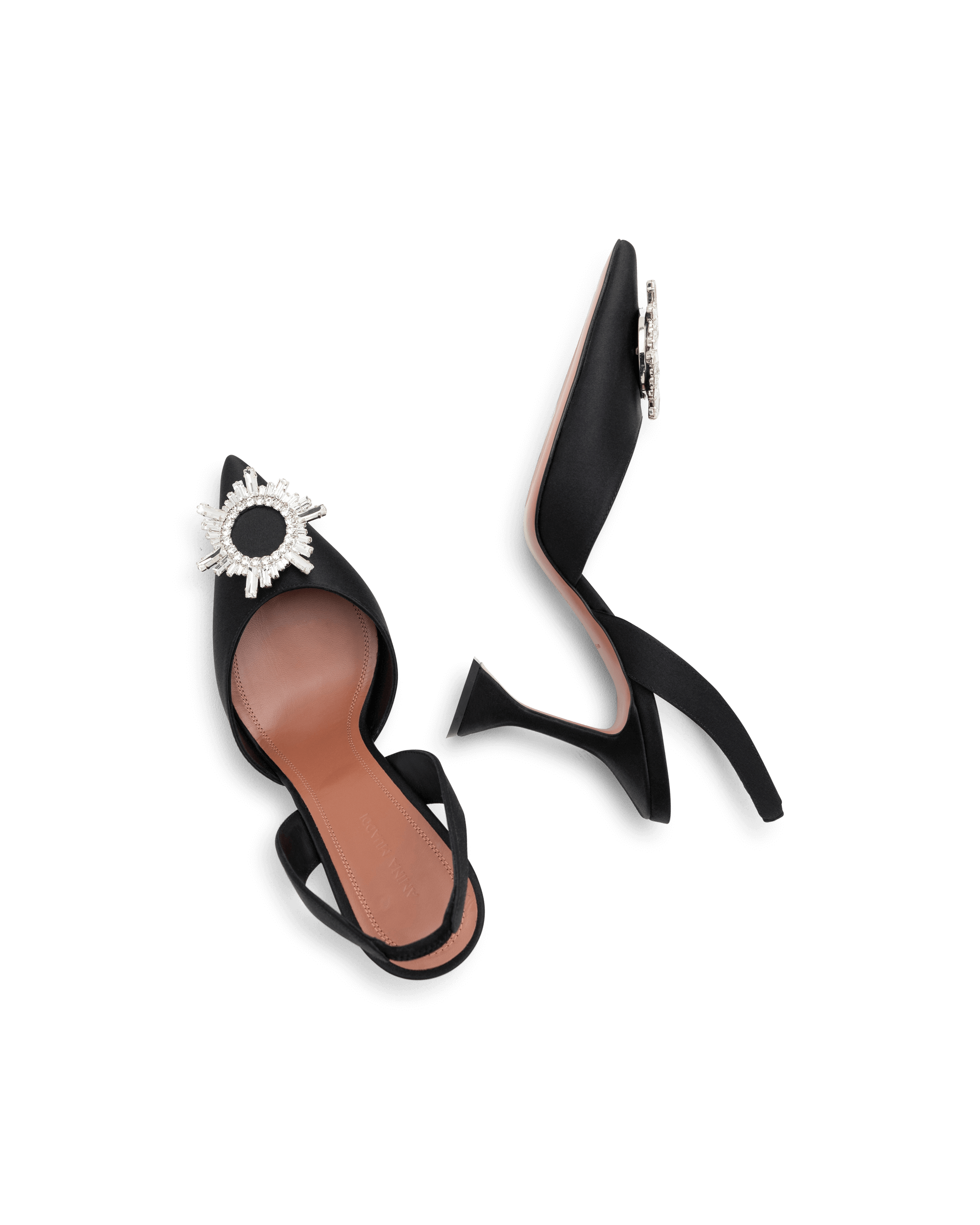 Begum Satin Sling Pumps